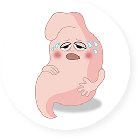 담적 1단계 — 기운 없이 처진 위장 일러스트